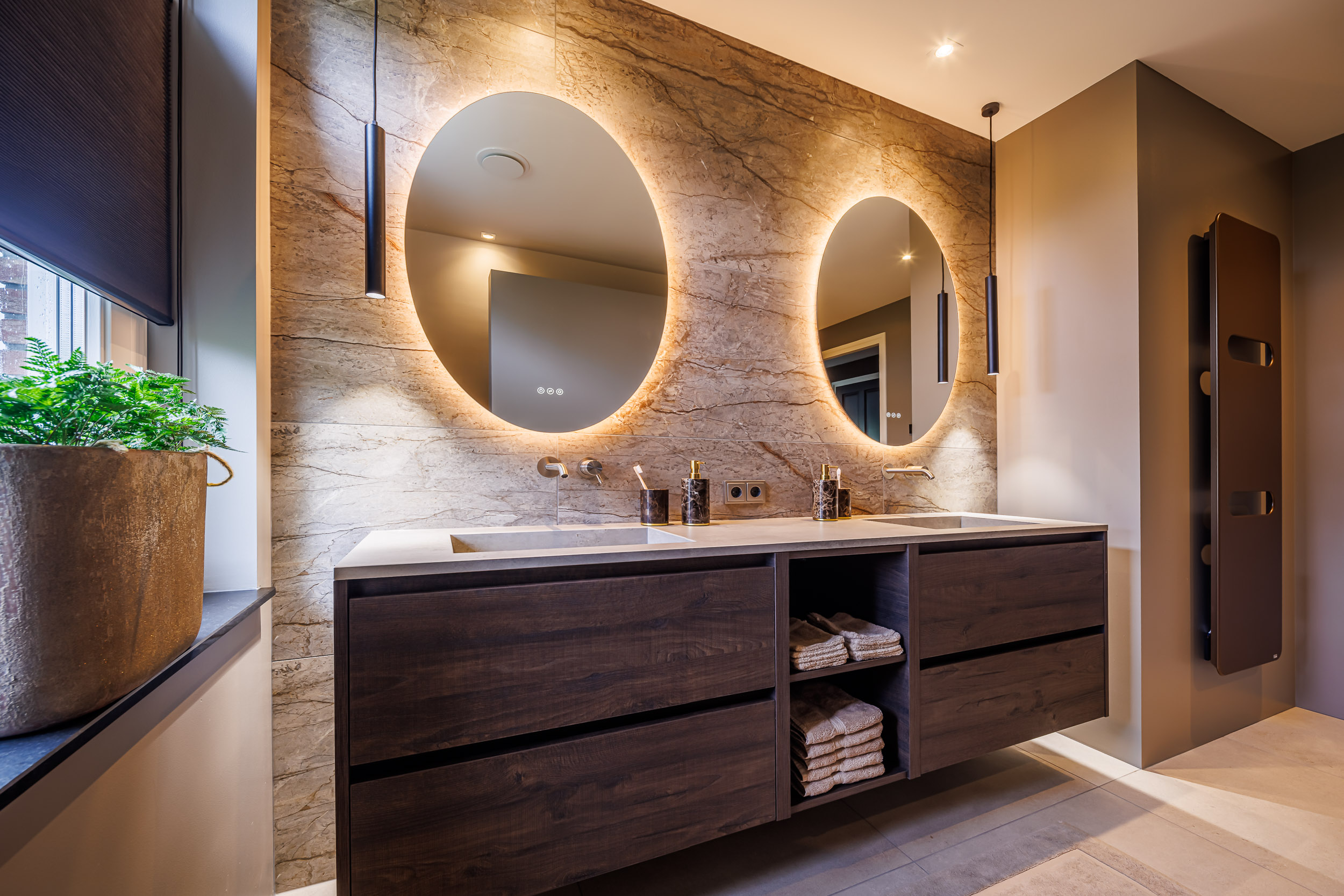 Warme elegantie badkamer detail 3